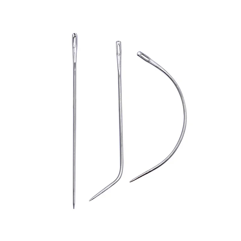 Leather Needle Heavy - ヘビーデューティ手縫い針キット、レザーハンド、家庭用室内装飾用カーブ、手縫い、家庭用室内装飾、レザー、カーペット用