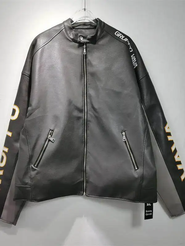 Leather Needle Heavy - VAVA ヘビーレザージャケット VAFFANCULO GO46 万針刺繍ルーズジャケット