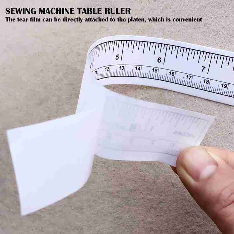 Sewing Labels - 90cm自己粘着式メートル法測定テープ、ビニール製定規、ミシン用ステッカー、DIY精密マーキングツール