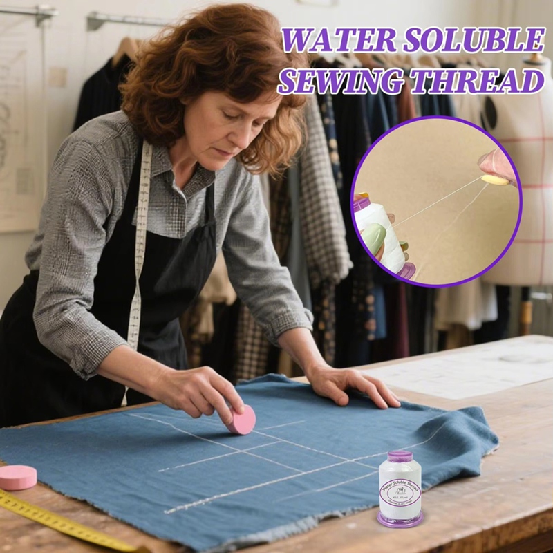 ミシン用糸 1492.7フィート 水溶性ミシン糸 溶けるコー - Sewing Art のレビューと価格