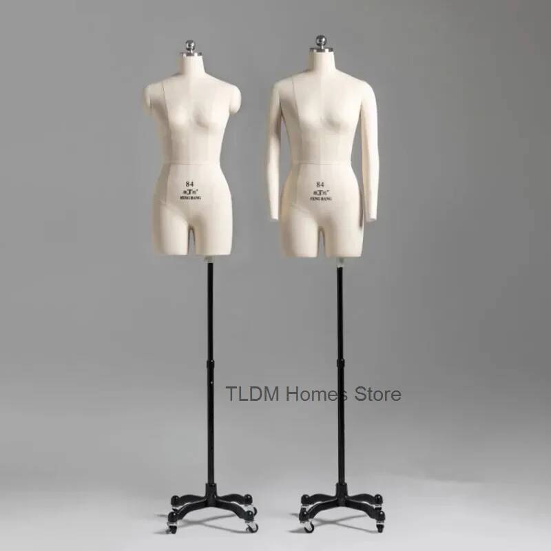 PUフォームボディ女性マネキンセットアップ綿生地縫製マネキン - Dress Form Mannequin のレビューと価格