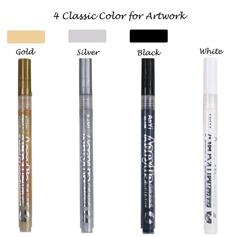 アクリル絵筆,3ピース/セット,岩,石,セラミック,ガラス, - Copic Marker Classic のレビューと価格