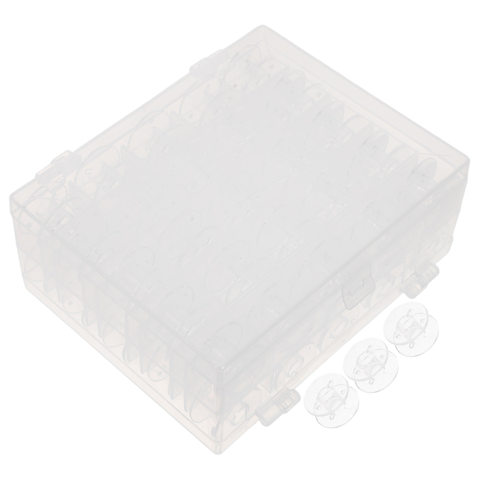 50個入り透明ボビン プラスチック製ミシン用空糸スプール オ - Thread Bobbins Empty のレビューと価格