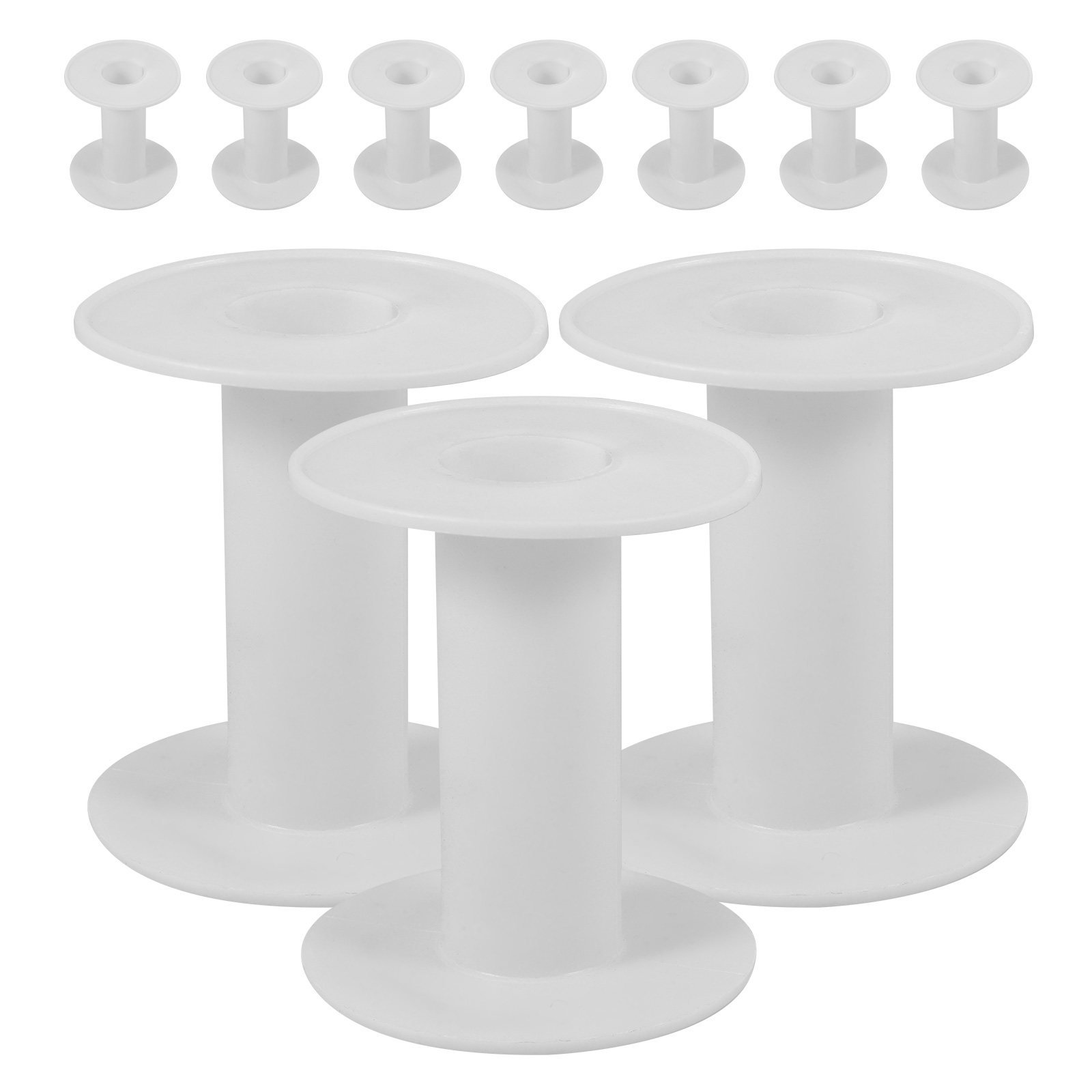 10個入り プラスチック製ボビン（白） 多用途 空のボビン  - Thread Bobbins Empty のレビューと価格
