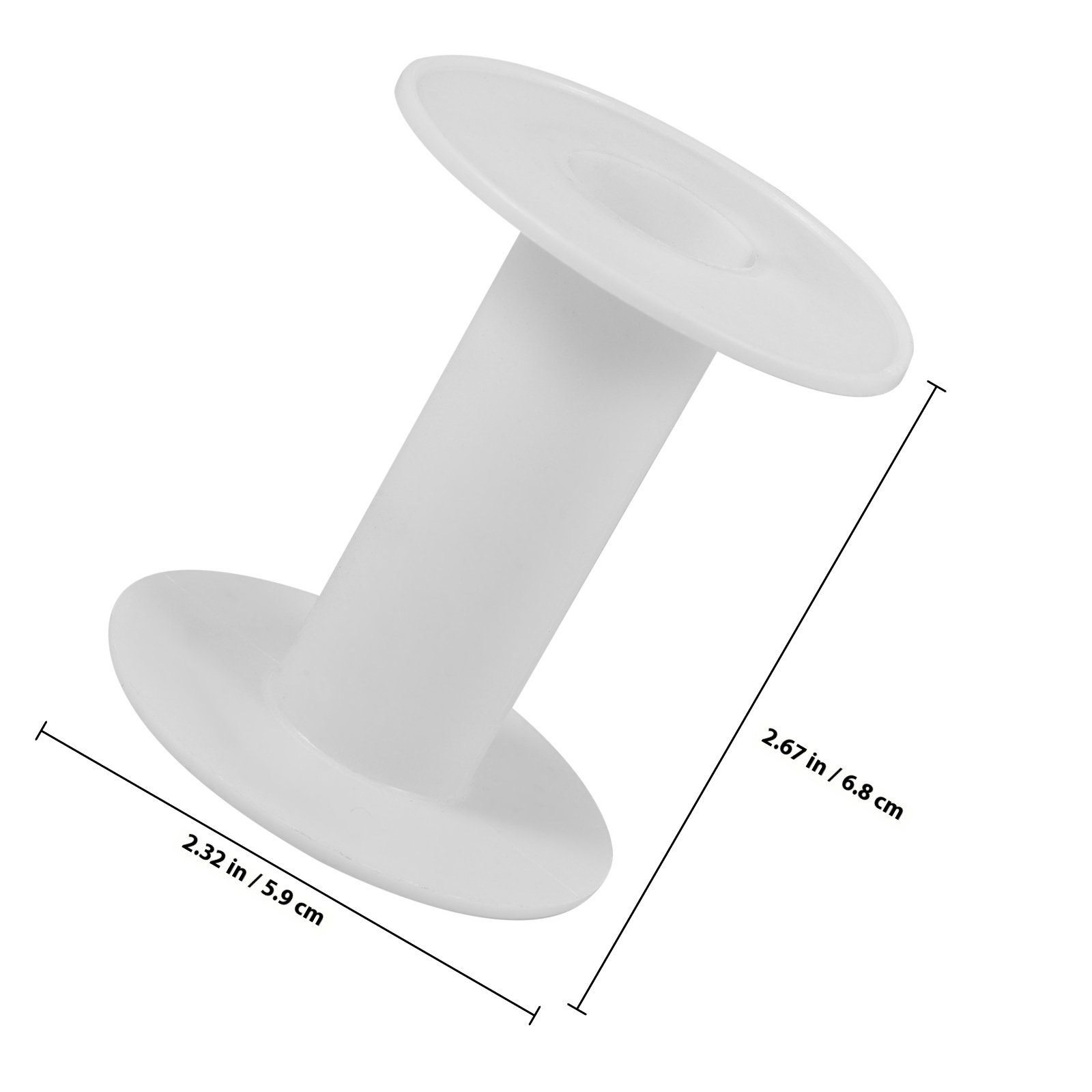 10個入り プラスチック製ボビン（白） 多用途 空のボビン  - Thread Bobbins Empty のレビューと価格