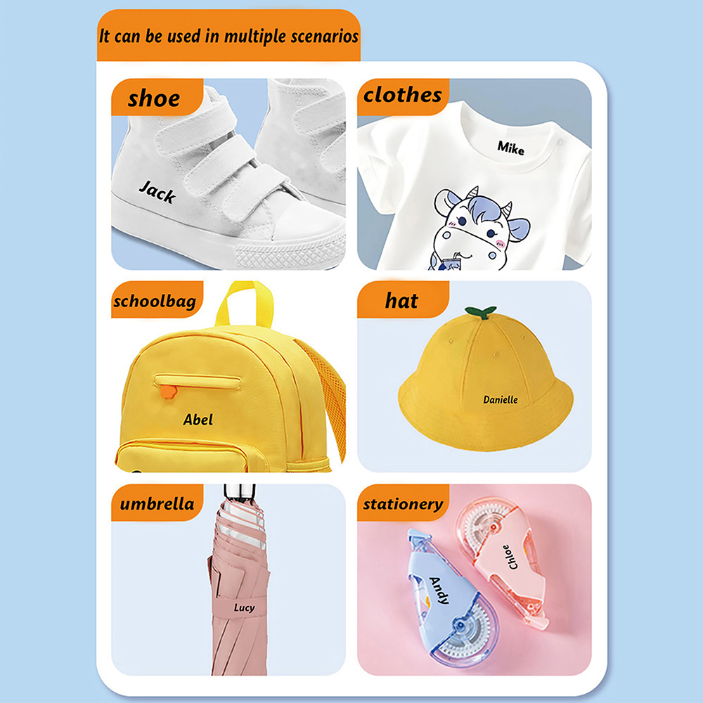 パーソナライズカスタム子供用名前スタンプ可愛いサインテキスト - Sewing Labels のレビューと価格