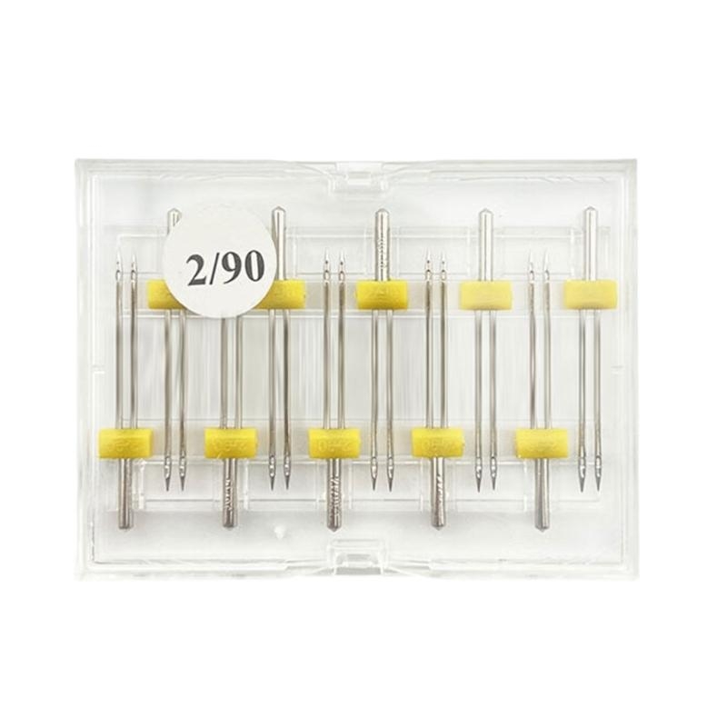 10本のミシン針ストレッチツインニードル家庭用ミシンツインニ - Twin Needle Stretch のレビューと価格