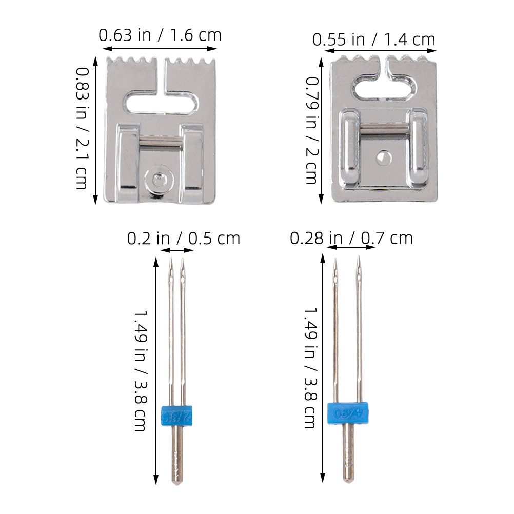 ダブルホールミシン針 2サイズ ストレッチツインニードル 交 - Twin Needle Stretch のレビューと価格