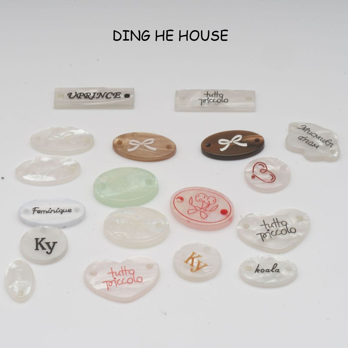 10 個楕円形タグボタンコレクション DIY 縫製手作りジュ - Sewing Labels のレビューと価格