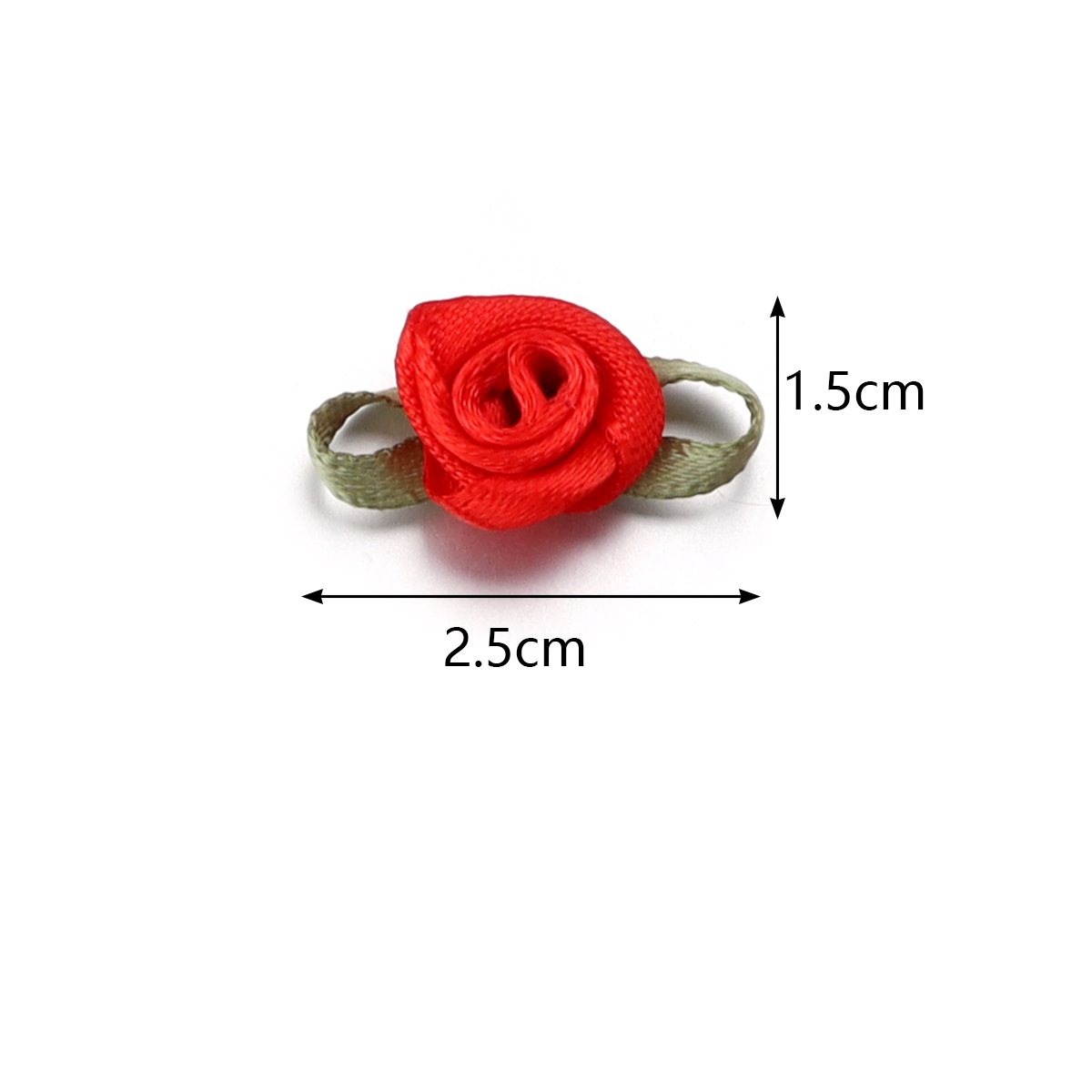 50枚1.5 x 2.5 cm 18色おしゃれリボンバラの結 - Sewing Art のレビューと価格