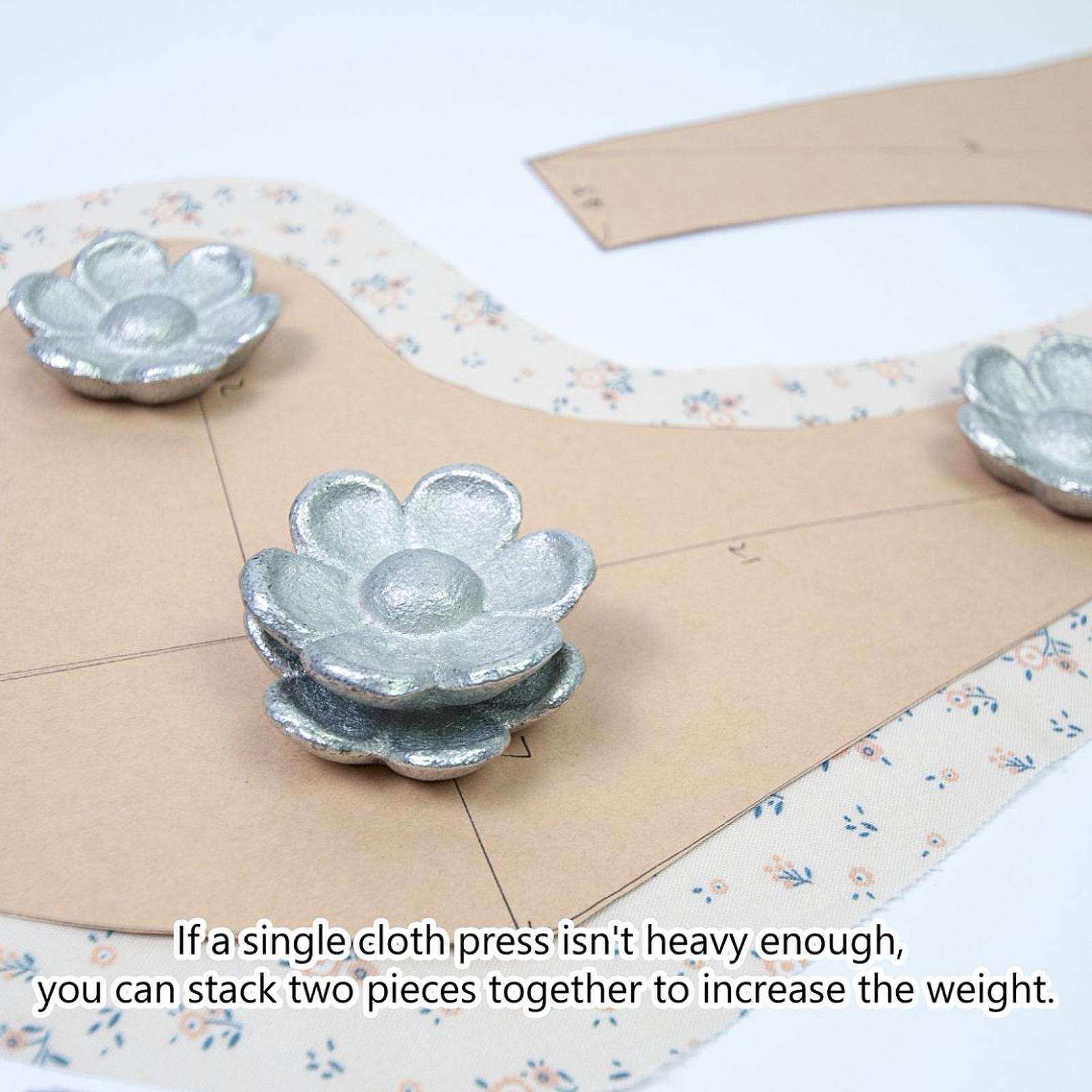 4個入り アイロン模様布切りウェイト 金属製布模様ウェイト  - Fabric Weight Set のレビューと価格