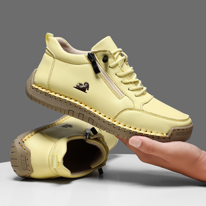 女性用スニーカー手作りレザーカジュアルシューズアウトドアソフ - Sewing Latex のレビューと価格